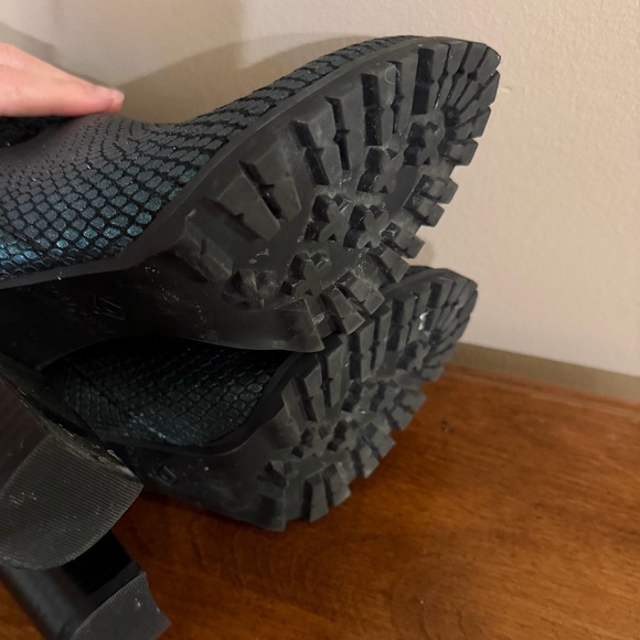 Katy Perry The Raina mid-calf slouch boots in metallic green snakeskin Sz 5 - Picture 6 of 6